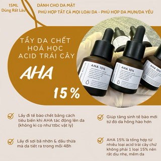 Tẩy Da Chết AHA Tổng Hợp ~ 15% không làm khô da (đính kèm HDSD chi tiết) - The Owu