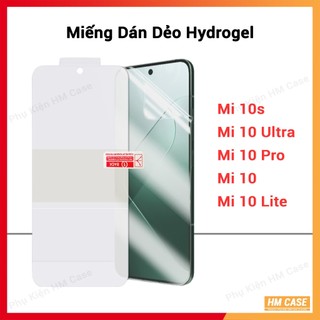 Miếng Dán Dẻo Hydrogel Xiaomi Mi 10 / Mi 10S  / Mi 10 Lite / Mi 10 Pro / Mi 10 Ultra / Mi 9 / Mi 9 SE, 3 lớp chống trầy