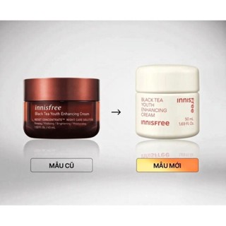 Kem dưỡng da ban đêm ngăn ngừa lão hóa từ trà đen innisfree Black Tea Cream 50Ml
