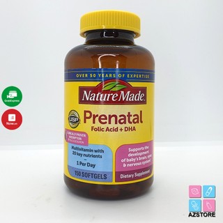 Vitamin bầu Prenatal + DHA 200mg Nature Made : Mỹ