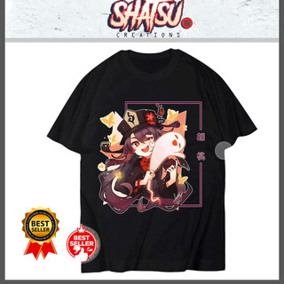 Áo thun Genshin Impact, Áo game Genshin Impact màu đen độc đẹp, chất thun co giãn 4 chiều thoáng mát