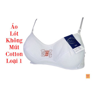 Áo Ngực Vải Không Gọng Không Mút Cho Học Sinh Và Ngưới Lớn Tuổi , Áo lót lá gấu cotton học sinh size từ 32 - 40