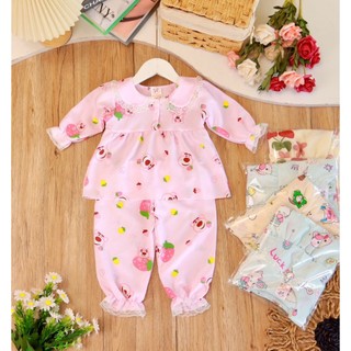 Combo 3 bộ tay dài xốp gạo bé