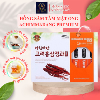 Hồng sâm tẩm mật ong achimmadang premium samsung làm đẹp da, hạn chế lão hóa, phục hồi sức khỏe