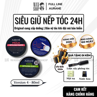 Sáp vuốt tóc nam Aurane Pro Formula gel, wax giữ nếp tóc chính hãng - Waxshop - TK