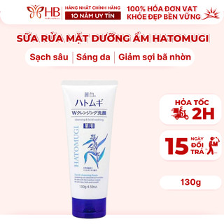 Sữa rửa mặt Ý Dĩ Hatomugi Nhật Bản làm sạch sâu, dưỡng trắng da chuẩn Ph cho mọi loại da, srm Naturie hạt ý dĩ