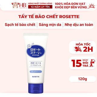 Tẩy tế bào chết Rosette 120g Nhật Bản peeling gel cho da mặt sáng mịn nhẹ nhàng loại bỏ da chết