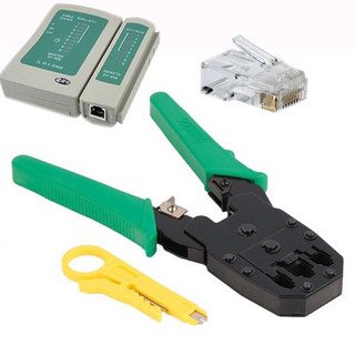 Combo : kìm bấm dây mạng + test mạng + 100 hạt mạng COB