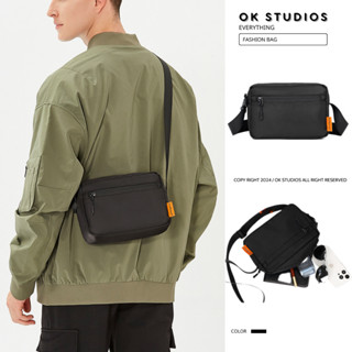 Túi đeo chéo nam, túi đeo nam vải canvas cao cấp chống nước nhiều ngăn đựng vừa ipad thời trang công sở OK072