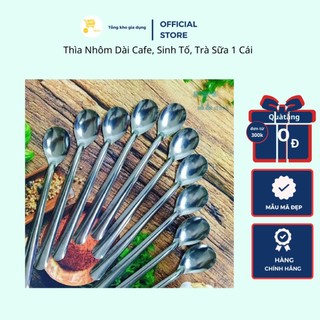 Thìa Nhôm Dài Cafe, Sinh Tố, Trà Sữa 1 Cái Mta-Mart Dày Dặn, Nhỏ Gọn