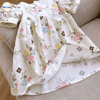 VÁY BÉ GÁI EO CONG HOA THÔ LỤA - MT1003