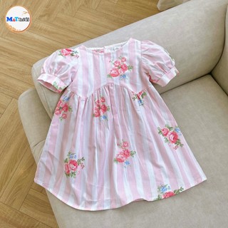 VÁY BÉ GÁI EO CONG HOA THÔ LỤA - MT1003