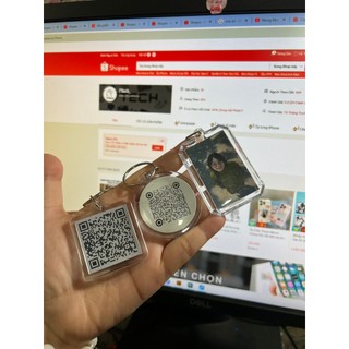 In móc khóa theo yêu cầu - 2 mặt, 1 mặt - In móc khóa QR, miễn phí thiết kế