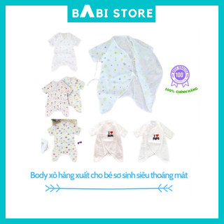 [Hàng Xịn] Body xô hàng xuất cho bé sơ sinh siêu mát siêu thoáng