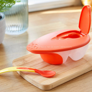 Set Bát/Chén ăn dặm 2 kèm muỗng báo nhiệt Tommee Tippee