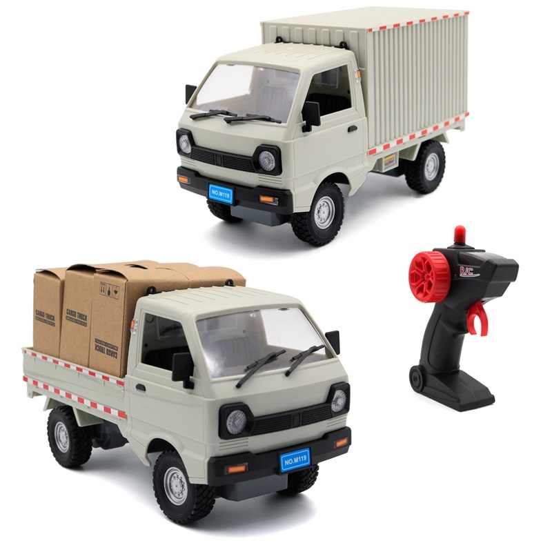 CMô Hình Xe Tải Suzuki Mô Phỏng Theo Tỉ Lệ Có Điều Khiển Từ Xa Sóng 2.4GHZ Kèm Pin Sạc 6 Thùng