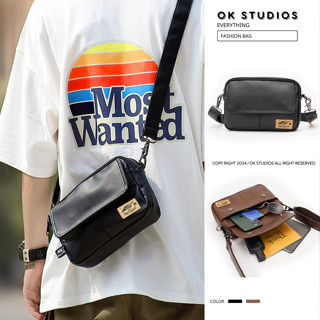 Túi đeo chéo nam da pu mềm mịn cao cấp chống nước nhiều ngăn thời trang công sở đi học đi chơi đi làm OK040