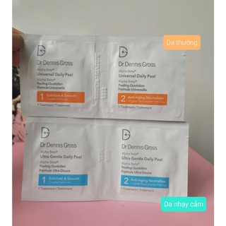 Sample 2 gói - Tẩy da chết Dr Dennis Gross Alpha Beta® Daily Peel 2 bước
