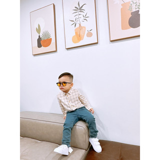 Giày sneaker trắng, giày thời trang cho bé HM auth
