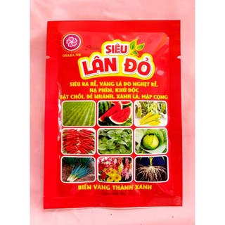 Siêu lân đỏ,siêu ra rễ,vàng lá do nghẹt rễ,bật chồi,đẻ nhánh...gói 20ml
