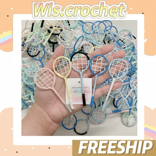 Móc khoá vợt cầu lông handmade bằng len xinh xắn @wis.crochet