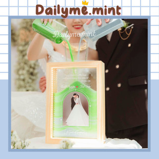  Hộp Gỗ Rót Cát Đám Cưới In Ảnh Thật Thiết Kế Theo Yêu Cầu - Dailyme.mint 