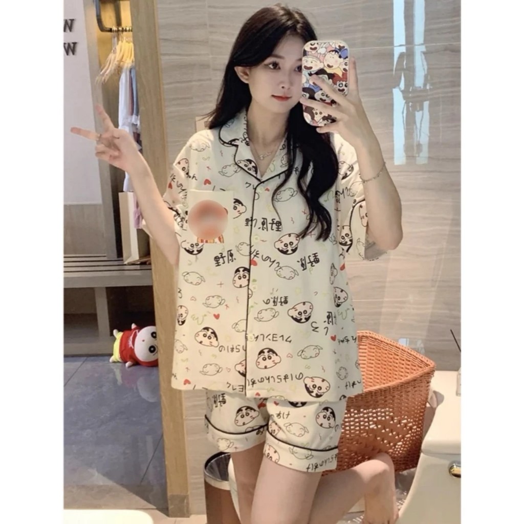 Bộ Đồ Hoạt Hình Mặc Nhà Phong Cách Hàn Quốc Kute,Pizama Mặc Nhà Giá Rẻ Bộ Đồ Nữ Siêu Xinh Bộ Đồ Ngủ Nữ Mặc Nhà