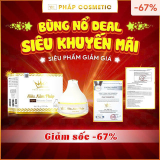 Kem face nám Pháp - tặng kemd Serum linh chi