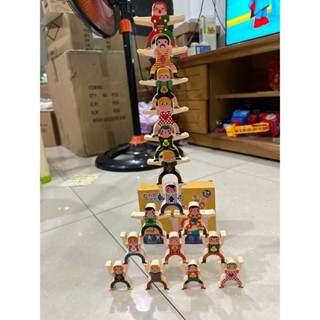 Đồ Chơi Xếp Hình Cân Bằng Cho Bé Tăng Khả Năng Sáng Tạo, Khéo Léo Tư Duy Logic từ 3 4 5 tuổi