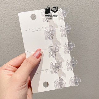 Set 5 kẹp tóc càng cua mini trong suốt nhiều hình dễ thương dành cho nữ