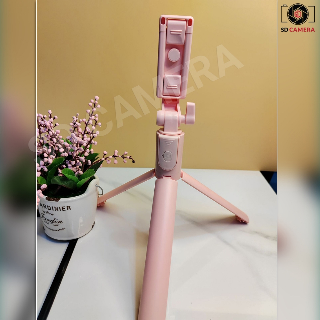 Gậy chụp ảnh Selfie xoay 360 Chân điện thoại Tặng kèm Remote điện thoại loại mới | BigBuy360 - bigbuy360.vn