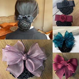 Cặp tóc nơ búi công sở xương đệm caosu siêu tốt.