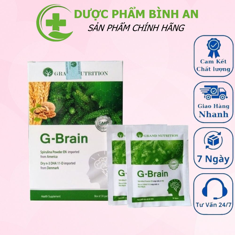G-Brain Cốm hỗ trợ phát triển trí não cho bé, chính hãng Grand Nutrition