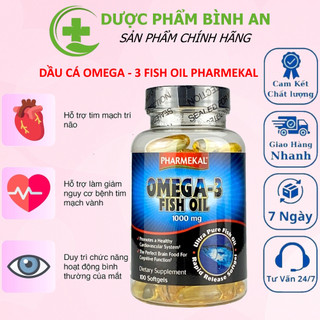  Viên Uống Dầu Cá Pharmekal Omega 3 Fish Oil 1000mg 100 viên 