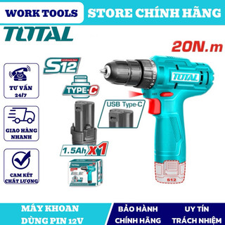 Total máy khoan pin 12v tdli12415 & tdli12428