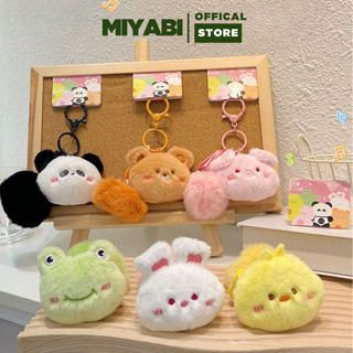 Móc khoá kêu chíp chíp, móc treo chìa khoá cài balo bông Gấu layla - MIYABI STORE