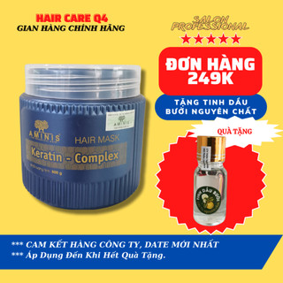 Hấp Dầu Ủ Tóc Phục Hồi AMINIS KERATIN COMPLEX 500g CHÍNH HÃNG - Hair Care Q4