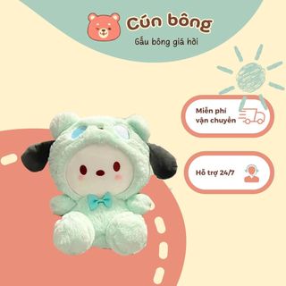 Gấu bông gấu hoạt hình cosplay gấu trắng cao cấp 30cm - cún bông qc202