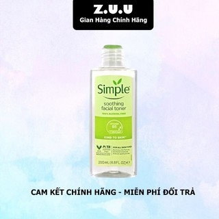 Nước Hoa Hồng Simple Kind To Skin Soothing Facial Toner 200ml