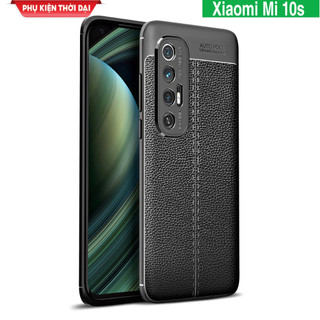 Ốp lưng Xiaomi Mi 10s chống sốc vân da hiệu Auto Focus siêu bền