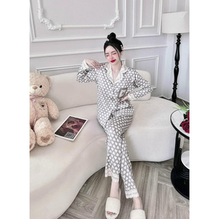 Bộ Hình Trái tim 3  màu lụa xước tay dài