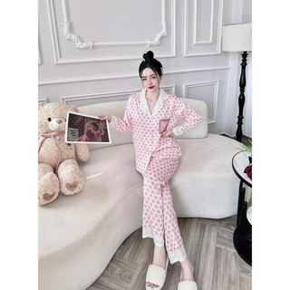 Bộ Hình Trái tim 3  màu lụa xước tay dài