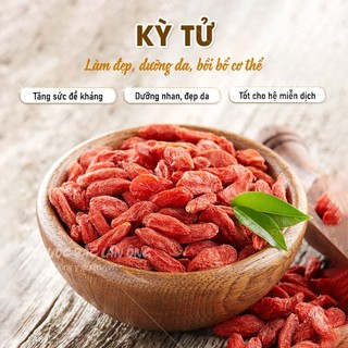 Kỳ Tử Ninh Hạ 100g - Trà kỷ tử đẹp da, làm trà dưỡng nhan, chè dưỡng nhan