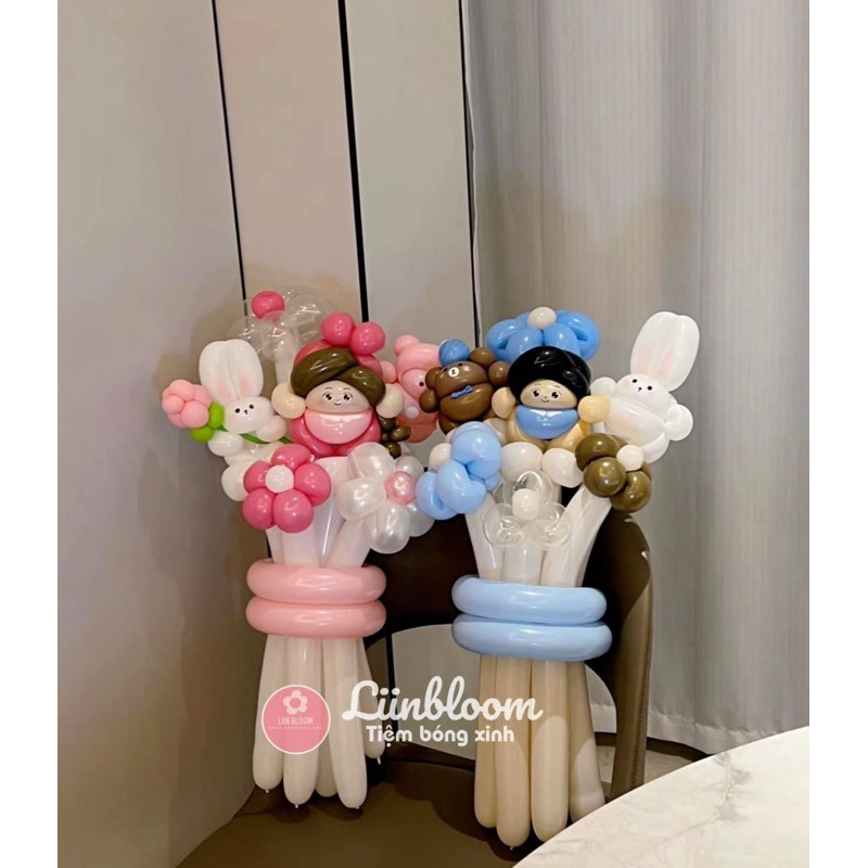 [Làm sẵn] Hoa bóng bay đáng yêu