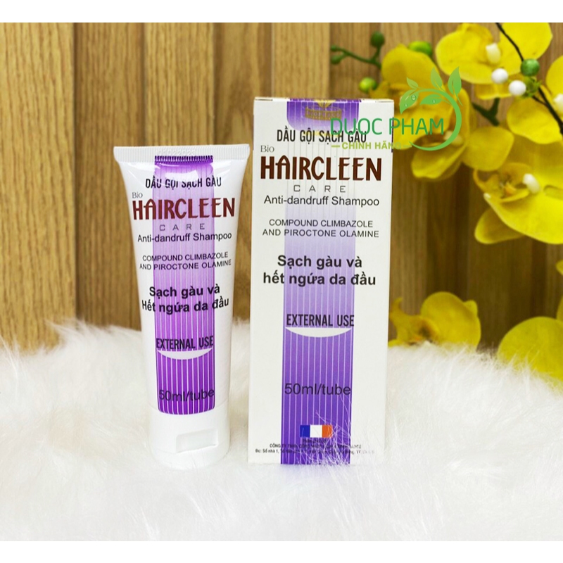 Dầu gội HairCleen - dầu gội chuyên dụng cho tóc gàu, nấm da đầu nhiều giúp sạch gàu mượt tóc hộp 50 gói