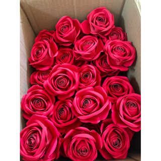 Đầu bông hồng nhung giấy