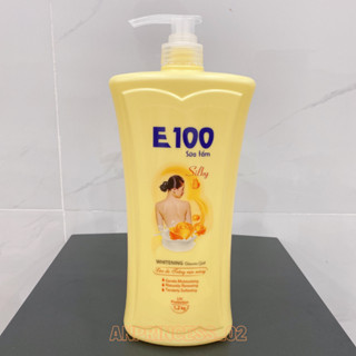 Sữa Tắm E100 Silky Hương Hoa Chai to 1,2KG ( Mầu Vàng )