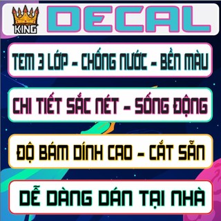 [Loại 1] Tem Rời Wave 110cc, Tem Dán Xe 110cc REPSOL V3  (2017-2024)