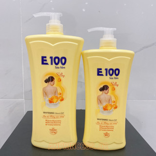 Sữa Tắm E100 SILKY Hương Hoa Chai 800G Và 1,2KG ( Mầu Vàng )