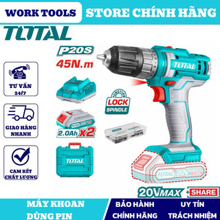 Total máy khoan pin 20v tdli200528